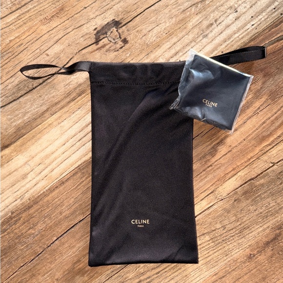 Céline Tan Leather Sunglasses Case w/ Wrist Strap – Authentic - Picture 8 of 8